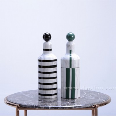 Bottle resin figure sculptures home accessories