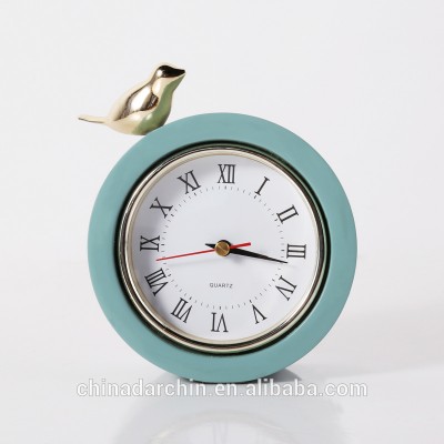 Decorative Bird Table Clock Home Decor