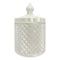 Luxury Candles Holders with lid for wedding Candle Jars glass in bulk