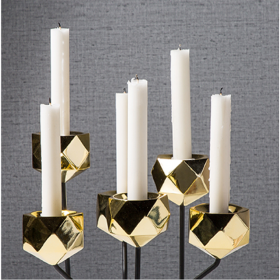 Golden series decorative whole sale fashionable and luxury candle holder