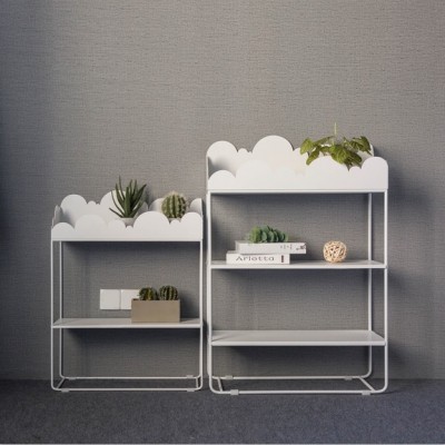 Darchin metal flower display stand white storage rack receive sundry - fitting modern simple furnishings